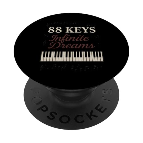 Klassisches Pianisten-Klavierleben, Musikaufführung, Geschenk, Chopin PopSockets Klebender PopGrip Klassisches Pianisten-Klavierleben, Musikaufführung, Geschenk, Chopin PopSockets Klebender PopGrip von 88 Keys Classical Music Recital Season Piano Gift