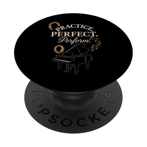 Klassisches Pianisten-Klavierleben, Musikaufführung, Geschenk, Chopin PopSockets Klebender PopGrip Klassisches Pianisten-Klavierleben, Musikaufführung, Geschenk, Chopin PopSockets Klebender PopGrip von 88 Keys Classical Music Recital Season Piano Gift