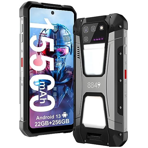 8849 Tank 2 Outdoor Handy Ohne Vertrag(2023), 15500mAh Android 13 Dual 4G Outdoor Robustes Smartphone mit Projektor, 22GB+256GB 6,79" IP68 Wasserdicht Rugged Smartphone, 64MP Nachtsicht Kamera/OTG/NFC von 8849