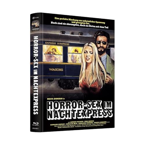 Horrorsex im Nachtexpress UNCUT - Terror Express ( La Ragazza del vagone letto ) limited DVD + Blu-Ray Mediabook wattiert 222er Edition von 8FILMS