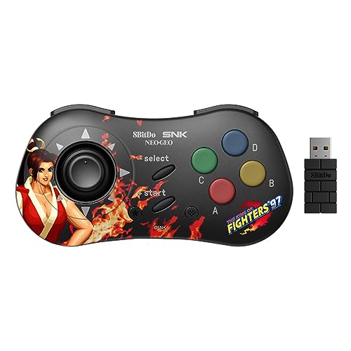 8BitDo Mai Shiranui Bluetooth-Controller im Stil von SNK Neo Geo CD - Kompatibel mit PC Windows, Android und Neo Geo Mini von 8bitdo