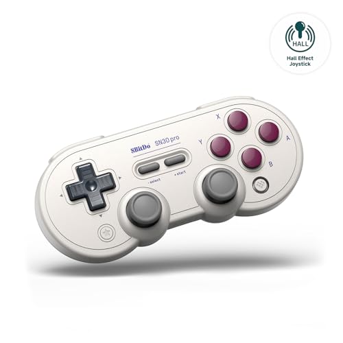8BitDo SN30 Pro Bluetooth Controller, Hall Effect Joystick Update, Compatible with Switch, PC, macOS, Android, Steam Deck & Raspberry Pi (G Classic) von 8bitdo