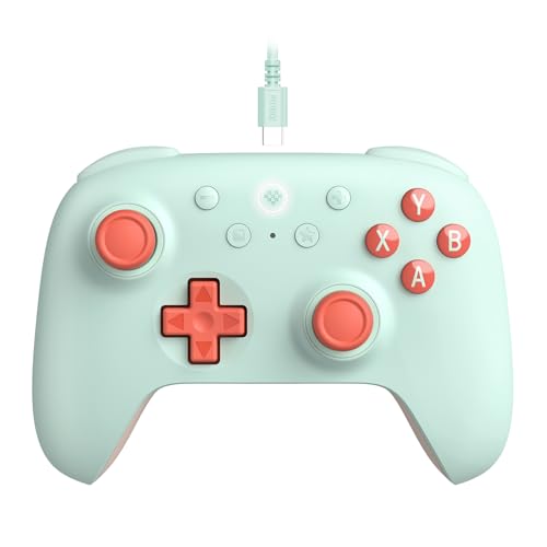 8bitdo Ultimate 2C Wired Controller for Windows PC and Android, with 1000Hz Polling Rate, Hall Effect Joysticks and Hall Triggers, and Remappable L4/R4 Bumpers (Mint) von 8bitdo