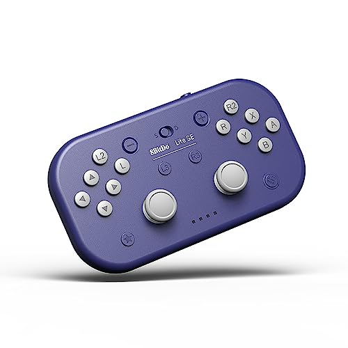 8bitdo Lite SE Bluetooth Gamepad for Switch, Android, iPhone, iPad, macOS and Apple TV, for Gamers with Limited Mobility (Purple) von 8bitdo