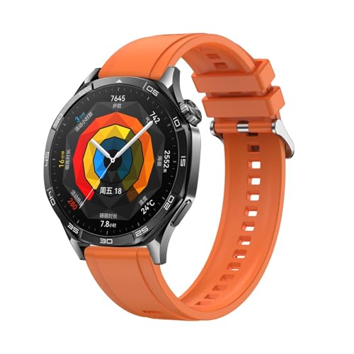 95sCloud-1 Silikon Sport Armband Kompatibel mit Huawei GT 5 22mm Herren Damen,Verstellbare Uhrenarmbänder Ersatzbänder Armband Sport Ersatzarmband Sportarmband Ersatz Band (C, One Size) von 95sCloud-1