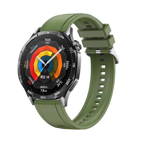 95sCloud-1 Silikon Sport Armband Kompatibel mit Huawei GT 5 22mm Herren Damen,Verstellbare Uhrenarmbänder Ersatzbänder Armband Sport Ersatzarmband Sportarmband Ersatz Band (K, One Size) von 95sCloud-1