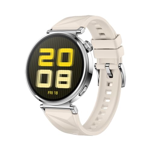 Sportarmband Ersatzbänder Ersatz Armbänder Kompatibel mit Huawei Watch GT5 18MM Sport Armband Uhrenarmband für Damen Herren, Silikon Sport Bracelet Armbänder Replacement Strap (L, 19.3X1.8CM) von 95sCloud-1