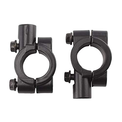 95sCloud 1 Stücke Universal Fit 8MM / 10MM Lenker Spiegelhalterung Schwarz Lenker Rückfahrkamera Seite Spiegel Adapter Halterung Motorrad Spiegel Lenkerhalterung für Motorrad Fahrrad Dirt Bike (10mm) von 95sCloud