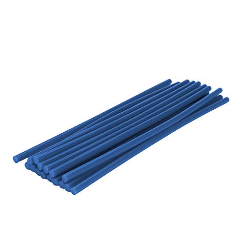 95sCloud 16Pcs Farbige Heißklebestifte Klebesticks Heißkleber Klebestifte Kunst Handwerk Heißleim Pistole Kleber Sticky Heißklebepistole Heißkleber Sticks Klebestifte, 7x100mm (Blau) von 95sCloud