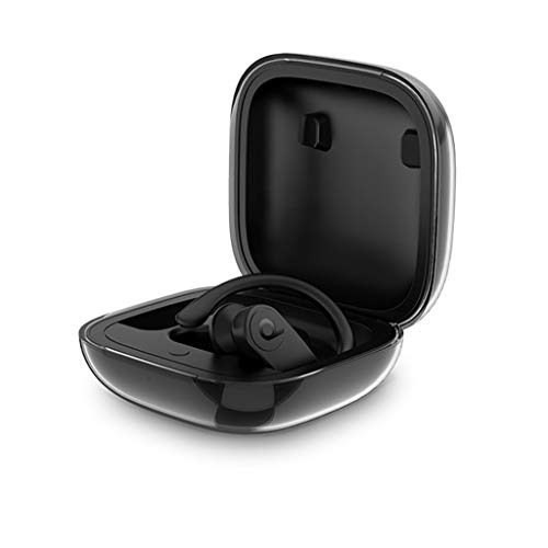 95sCloud Hülle Kompatibel mit Beats Powerbeats Pro Wireless in-Ear Bluetooth Kopfhörer, TPU Abdeckung Gehäuse Stoßfestes Schutzhülle für Beats Powerbeats Pro Ladecase Case Cover (Schwarz) von 95sCloud