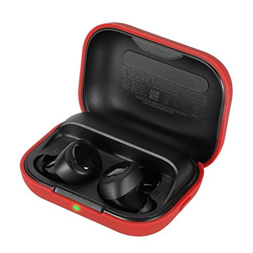 95sCloud Hülle Silikon Kompatibel mit Amazon Echo Buds Wireless in-Ear Bluetooth Kopfhörer, Abdeckung Gehäuse [Front-LED Sichtbar] Stoßfestes Schutzhülle für Amazon Echo Buds Ladecase (Rot) von 95sCloud