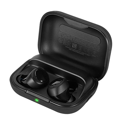 95sCloud Hülle Silikon Kompatibel mit Amazon Echo Buds Wireless in-Ear Bluetooth Kopfhörer, Abdeckung Gehäuse [Front-LED Sichtbar] Stoßfestes Schutzhülle für Amazon Echo Buds Ladecase (Schwarz) von 95sCloud