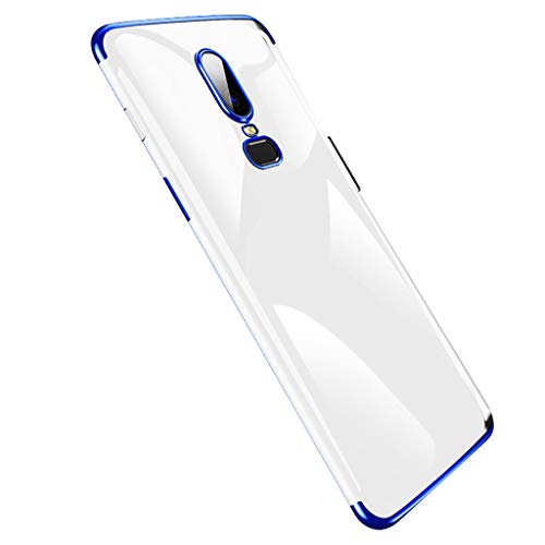 Handyhülle Kompatibel mit OnePlus 8 pro Hülle, Transparent Handyhülle Hülle TPU Silikon Case Schutzhülle Protection Cover Case Shell [Kratzresistent] [Weicher Bumper] für OnePlus 8 pro (Blau) von 95sCloud
