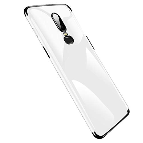 Handyhülle Kompatibel mit OnePlus 8 pro Hülle, Transparent Handyhülle Hülle TPU Silikon Case Schutzhülle Protection Cover Case Shell [Kratzresistent] [Weicher Bumper] für OnePlus 8 pro (Schwarz) von 95sCloud