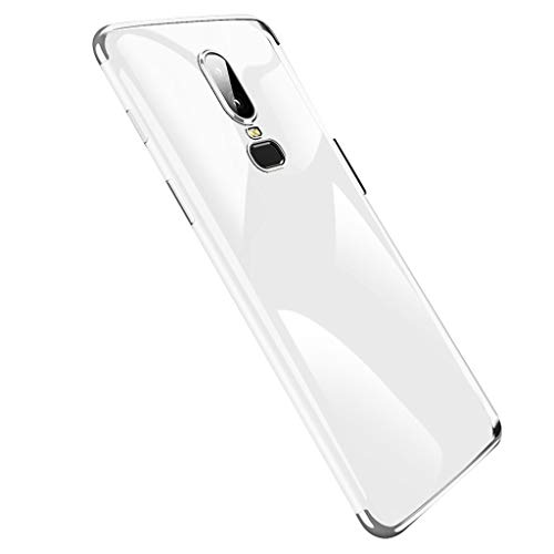 Handyhülle Kompatibel mit OnePlus 8 pro Hülle, Transparent Handyhülle Hülle TPU Silikon Case Schutzhülle Protection Cover Case Shell [Kratzresistent] [Weicher Bumper] für OnePlus 8 pro (Silber) von 95sCloud