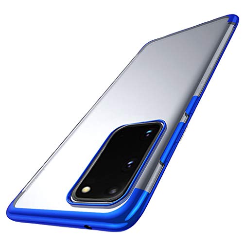 Handyhülle Kompatibel mit Samsung Galaxy S20 6,2 Zoll Hülle, Transparent Handyhülle Hülle TPU Silikon Case Schutzhülle [Kratzresistent] [Weicher Bumper] für Samsung Galaxy S20 (Blau) von 95sCloud