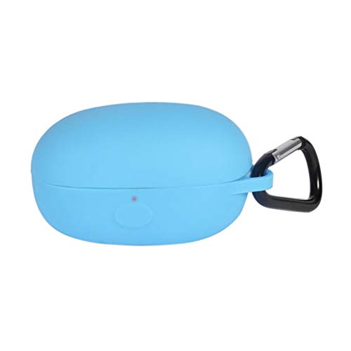 Hülle Ersatz für 1more Bluetooth Wireless Charging Box Case Silicone Bluetooth Kopfhörer Case zubehör Schutz in-Ear-kopfhörer-Abdeckung Protective Cover für 1more Bluetooth Schutzhülle (Blau) von 95sCloud