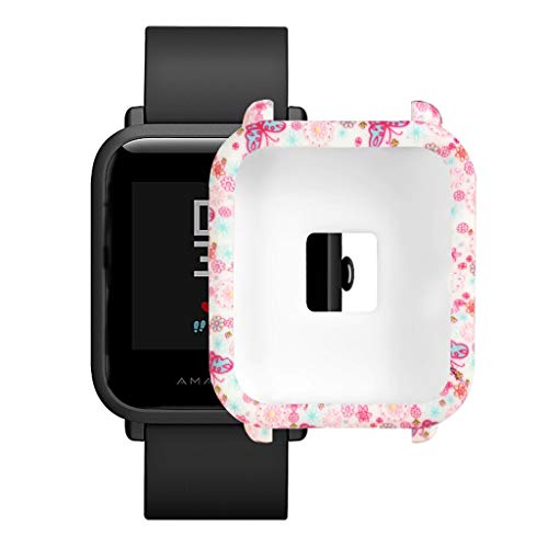 Hülle Kompatibel mit Huami Amazfit Bip Youth Watch Schutzhülle Schutzfolie, TPU Gehäuse Displayschutzfolie Stoßfeste Abdeckung Displayschutz Schutz für Huami Amazfit Bip Youth Watch (B) von 95sCloud