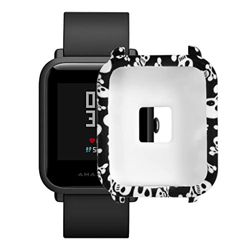 Hülle Kompatibel mit Huami Amazfit Bip Youth Watch Schutzhülle Schutzfolie, TPU Gehäuse Displayschutzfolie Stoßfeste Abdeckung Displayschutz Schutz für Huami Amazfit Bip Youth Watch (F) von 95sCloud