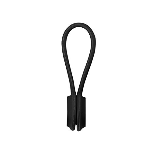 Kabelclip Magnetisch Kabelhalter, Magnetkabelklemmen Kabel Organizer Kabelbinder Verstellbare Wiederverwendbare Kabelbinder für Kopfhörer,USB Kabel, Ladekabel,Audiokabel, Lesezeichen (schwarz) von 95sCloud