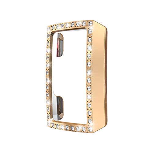 Kompatibel mit Fitbit Charge 3 Hülle, PC Plating Case Gehäuse Glänzend Diamanten Bling Displayschutz Schlankes Abdeckung Stoßstange Gehäuse Schutzhülle für Frauen Mädchen (Roségold) von 95sCloud