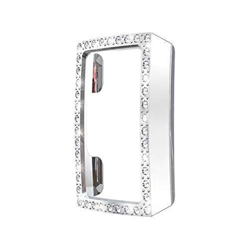95sCloud Kompatibel mit Fitbit Charge 3 Hülle, PC Plating Case Gehäuse Glänzend Diamanten Bling Displayschutz Schlankes Abdeckung Stoßstange Gehäuse Schutzhülle für Frauen Mädchen (Silber) von 95sCloud