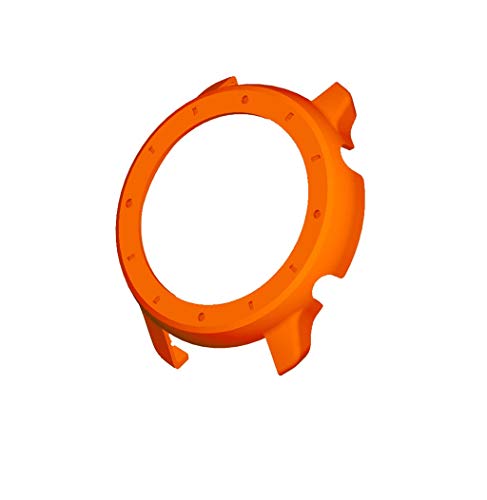 95sCloud Kompatibel mit Huami AMAZFIT GTR 47mm Displayschutz, PC-Hülle Case Schutz Stoßstange Schutzhülle Kratzschutz Displayschutzfolie Schutzrahmen Cover Ersatz Shell Frame Protector (Orange) von 95sCloud