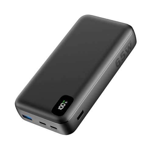 A ADDTOP Power Bank, 65W 20000mAh Powerbank PD3.0+QC4.0 USB C Input & Output Schnelles Aufladen 3 Outputs Externer Akku Ladegerät für Laptop MacBook Dell XPS iPhone iPad Switch von A ADDTOP