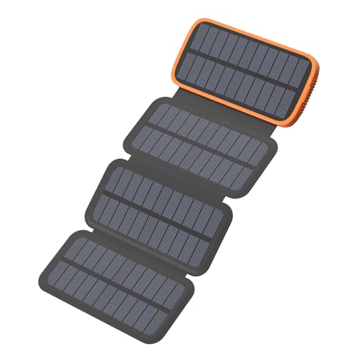 Solar Power Bank 10000mAh - 15W Schnellladegerät Tragbares Ladegerät mit 4 Solarzellen - USB C In/Out Akku Pack mit LED Taschenlampe für iPhone 16/15/14/13 Galaxy & Outdoor Camping Solar Power Bank 10000mAh - 15W Schnellladegerät Tragbares Ladegerät mit 4 Solarzellen - USB C In/Out Akku Pack mit LED Taschenlampe für iPhone 16/15/14/13 Galaxy & Outdoor Camping von A ADDTOP