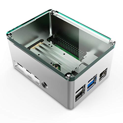 anidees AI-PI4-SG-PRO-H Kühlkörper aus Aluminium für Raspberry Pi 4 Modell B Lüfterlos Extra High Pi Gehäuse mit Silikon-Thermopad von A ANIDEES