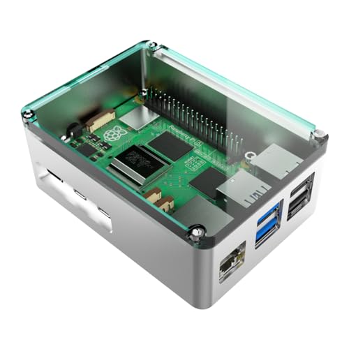 anidees Aluminium-Pi-Gehäuse für Raspberry Pi 5, Silber (AI-PI5-SG) von A ANIDEES