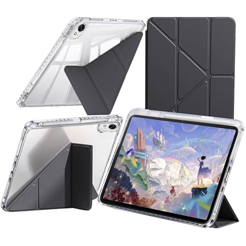 Hülle Kompatibel mit Huawei MatePad 11.5 S 2024 Stoßfeste Klar Cover mit Stifthalter, 6-in-1 Mehrere Winkel Y-Förmige Trifold Magnetabdeckung, Auto Wachen/Schlafen, Schwarz von A-BEAUTY