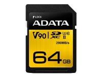 ADATA Premier ONE - Flashhukommelseskort - 64 GB - UHS-II U3 / Class10 - SDXC UHS-II von A-Data Technology