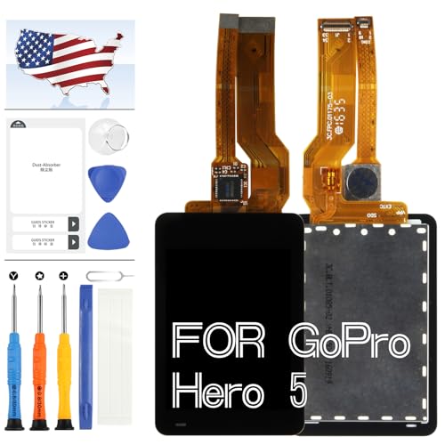 Bildschirm Ersatz für GoPro Hero5 LCD Display Touchscreen für Go Pro Hero 5 Action Kamera Ersatz Bildschirm Digitizer Glas Vollmontage Reparaturteile mit Werkzeug-Kit von A-MIND
