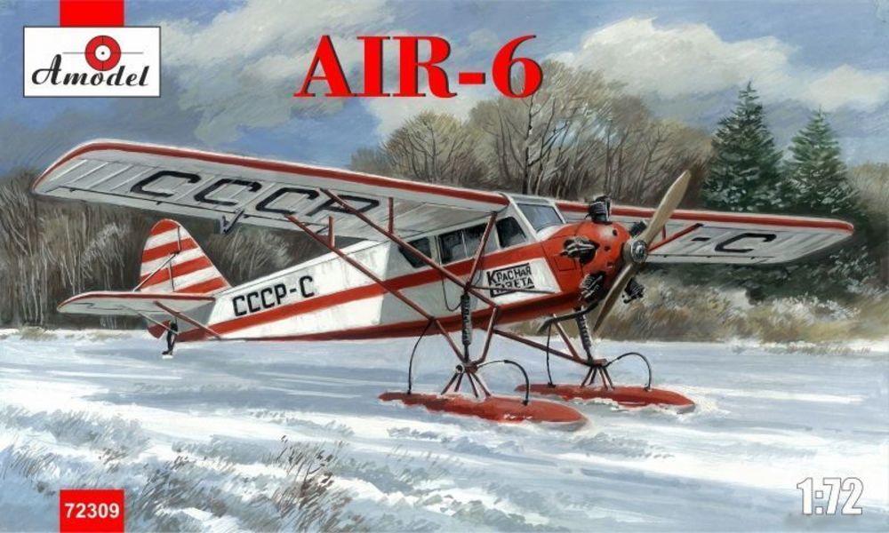 AIR-6 Soviet monoplane on skis von A-Model