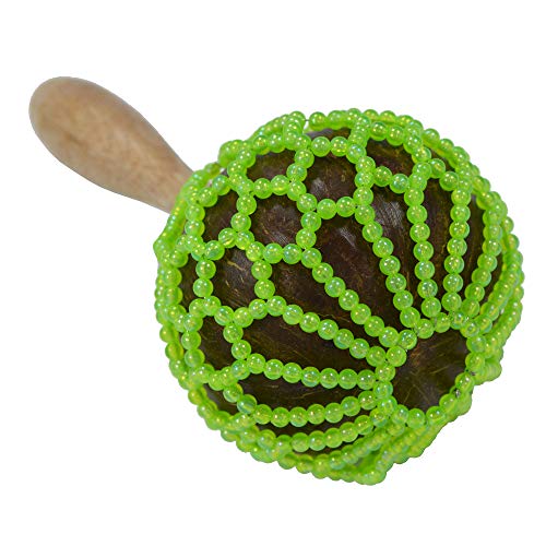 A-Star handgefertigte Afuche Shekere Cabasa mit Perlen – 25 cm Shaker Maraca von A-Star