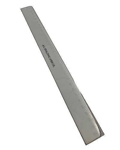 Lineal A.G. Spalding & Bros Aluminium 30CM Büro Schreibtisch von A.G. Spalding & Bros.