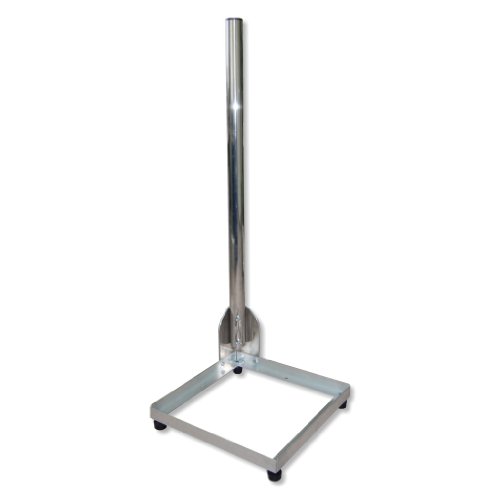 A.S.-SAT Balkonständer 40 x 40 cm I 1 m Rohrlänge & 50 mm Mastdurchmesser I SAT Ständer aus Alu I Plattenständer für Satelliten-Schüssel von A.S.-SAT