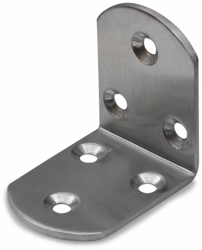 Winkelverbinder, Edelstahl, abgerundet, 50x50x38 mm von A.T.Shop s.r.o