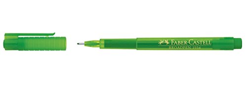 FABER-CASTELL Fineliner BROADPEN 1554, grasgrün VE=10 von A.W. Faber-Castell