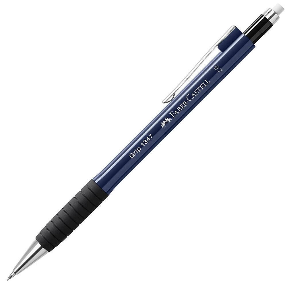 FABER-CASTELL GRIP 1347 Druckbleistift B 0,7 mm - blau von A.W. Faber-Castell