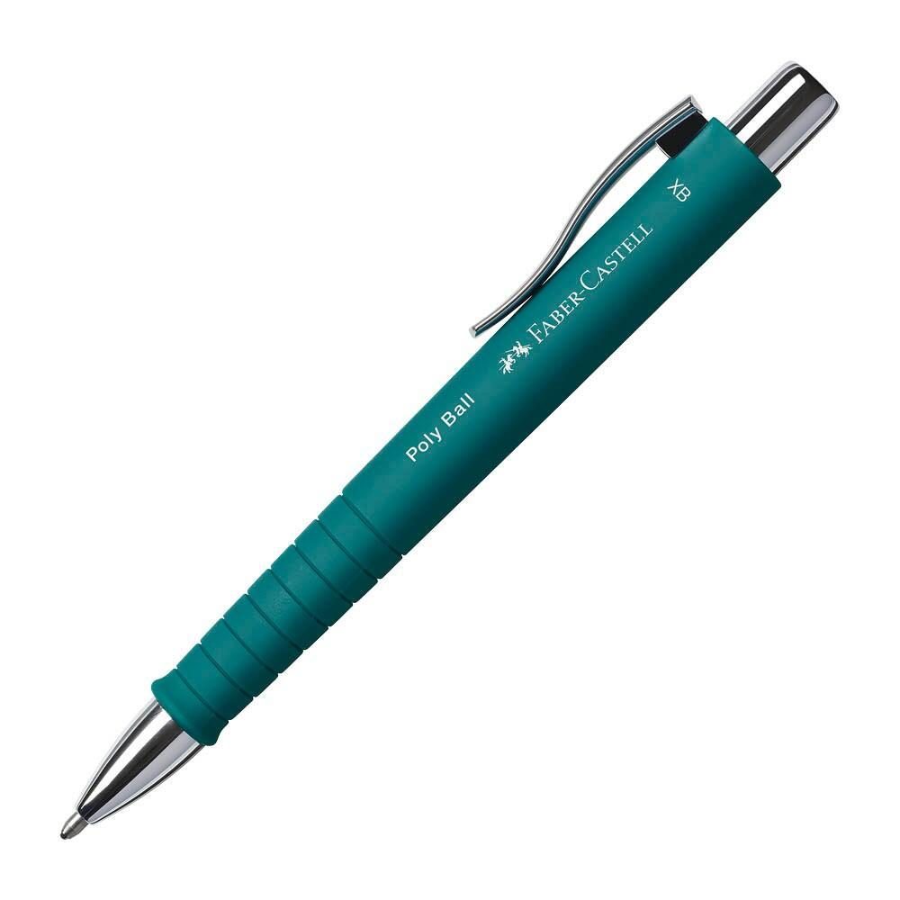 FABER-CASTELL Kugelschreiber POLY BALL Colous XB grün Schreibfarbe - blau von A.W. Faber-Castell