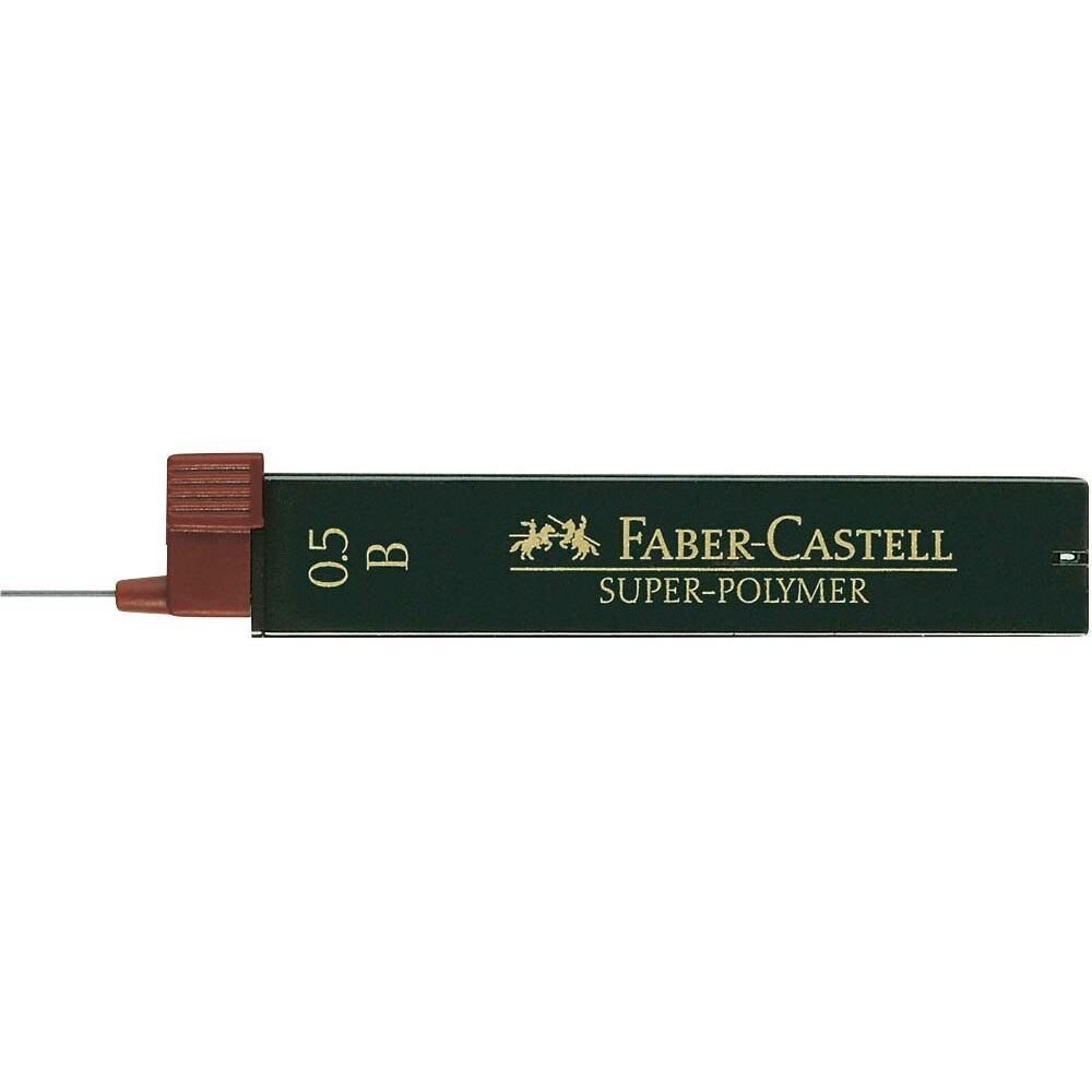 FABER-CASTELL SUPER-POLYMER Bleistiftminen B 0,5 mm - 12 Stück von A.W. Faber-Castell
