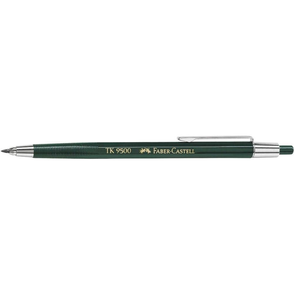 FABER-CASTELL TK 9500 Fallminenstift grün HB 2,0 mm - 1 Stück von A.W. Faber-Castell