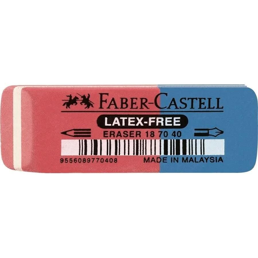 Faber-Castell 7070-40 Radiergummi - blau, rot von A.W. Faber-Castell