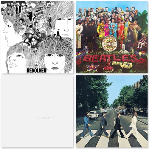 The Beatles: 12", 33 rpm LP Vinyl Record Collection - 4 Classic Albums (Revolver / Sgt. Peppers / White Album - 50th Anniversary Edition / Abbey Road) von A