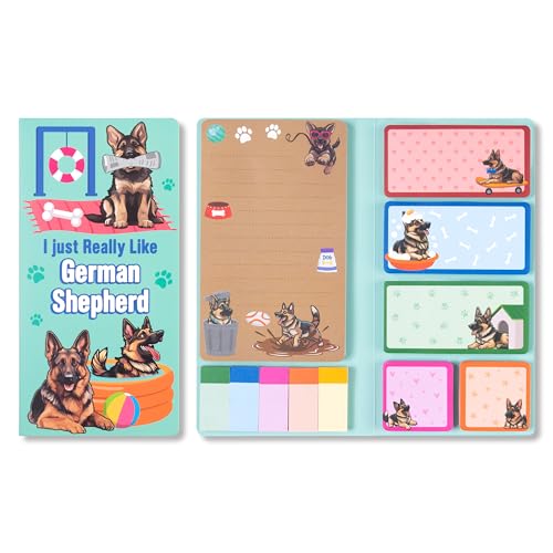 A1DIEE Deutscher Schäferhund Haftnotizen Set - 550 Blätter Kartoon Hund Bündel Notizzettel Beschreibbare Klebezettel Selbstklebende Haftzettel zurück zur Schule Zubehör Geschenke für Lehrer Studenten A1DIEE Deutscher Schäferhund Haftnotizen Set - 550 Blätter Kartoon Hund Bündel Notizzettel Beschreibbare Klebezettel Selbstklebende Haftzettel zurück zur Schule Zubehör Geschenke für Lehrer Studenten von A1DIEE