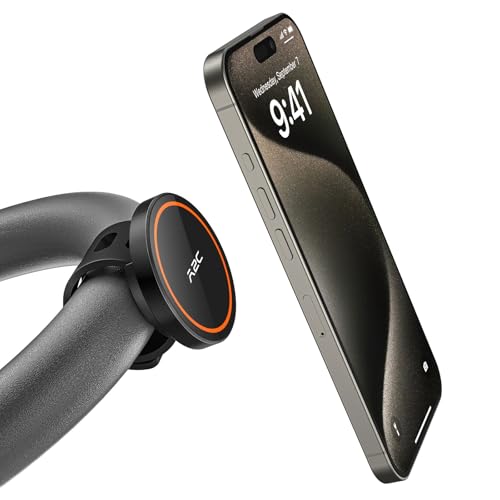 A2C MagSafe Fitness-Telefonhalterung für Fitnessstudios, 17 N52, starke Magnete, stabile und sichere Handyhalterung mit verstellbarem Gurt, kompatibel mit Fitnessgeräten, Kinderwagen, Einkaufswagen, A2C MagSafe Fitness-Telefonhalterung für Fitnessstudios, 17 N52, starke Magnete, stabile und sichere Handyhalterung mit verstellbarem Gurt, kompatibel mit Fitnessgeräten, Kinderwagen, Einkaufswagen, von A2C