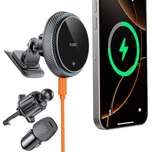 A2C QI2 15W Handyhalterung Auto mit Ladefunktion 2 In 1 für Magsafe Autohalterung mit Ladefunktion 360° Magsafe Ladegerät Auto für iPhone 12 oder später für Magsafe Hülle Smartphone A2C QI2 15W Handyhalterung Auto mit Ladefunktion 2 In 1 für Magsafe Autohalterung mit Ladefunktion 360° Magsafe Ladegerät Auto für iPhone 12 oder später für Magsafe Hülle Smartphone von A2C