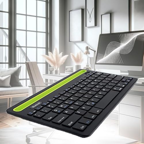 A2ZWORLD Bluetooth-Tastatur mit mehreren Geräten, kompatibel mit iPhone, Android/MacOS/Windows und Tablet | Italienisches Tastaturlayout von A2ZWORLD